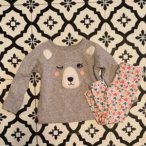 Carter’s toddler girls 3T sweater outfit